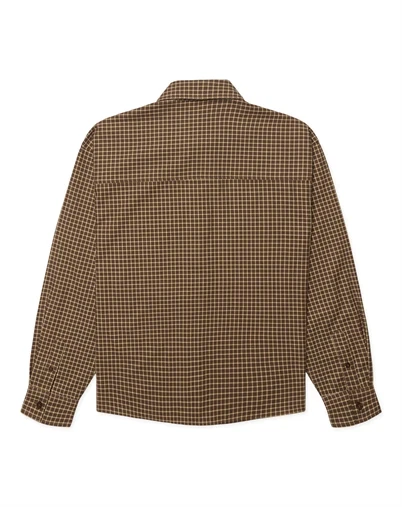 Woodbird - WBLing Man Check Skjorte - Brown-Honey